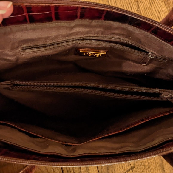 Red/Maroon Aigner Purse - Picture 6 of 7